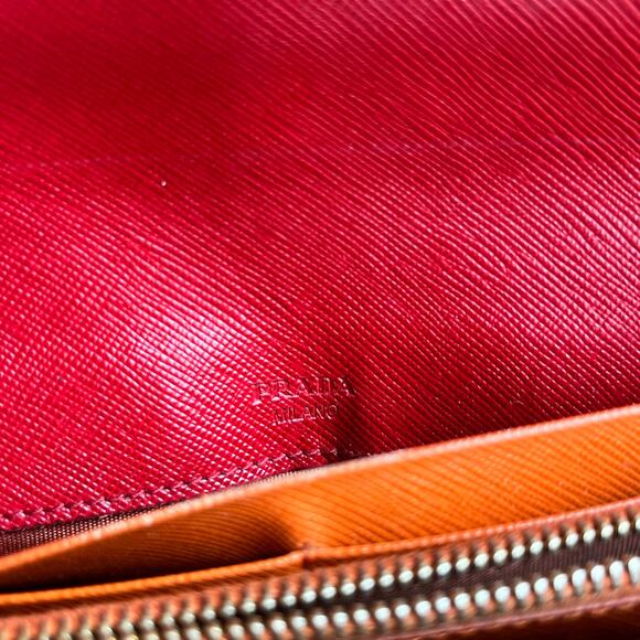 PRADA Wave Saffiano Leather Continental Wallet - Picture 6 of 15